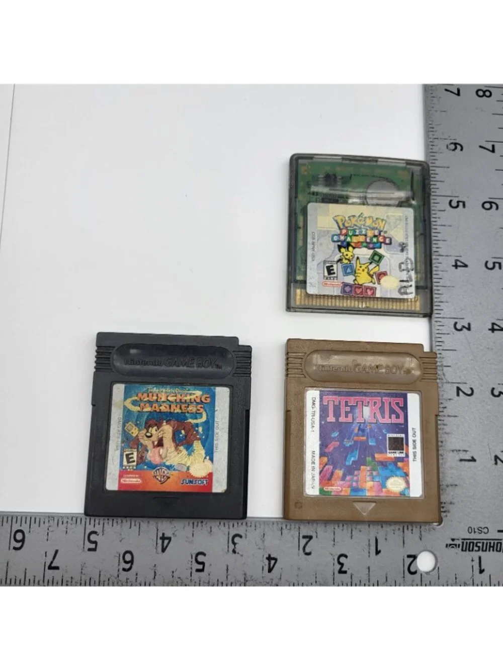 Vintage Game Boy Games Cartridge Lot Pokémon Puzzle Taz Tetris Untested gameboy